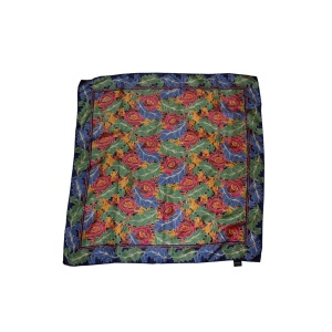 Vintage Liberty Silk Scarf with Leaf Print