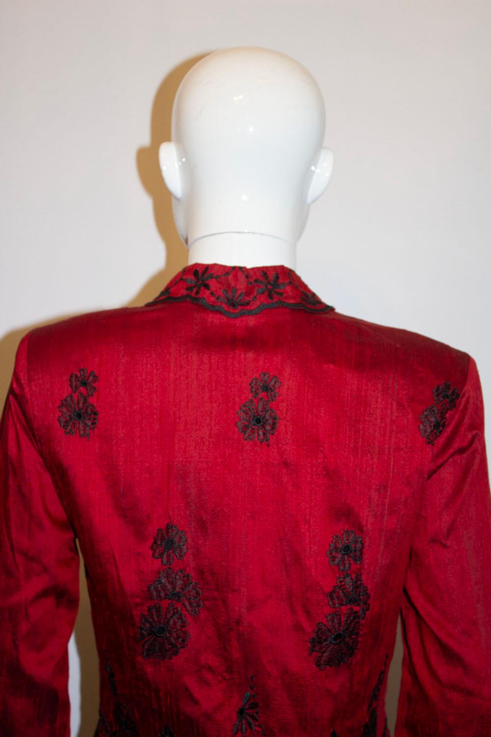 Vintage Monsoon Silk Jacket with wonderful embroidery