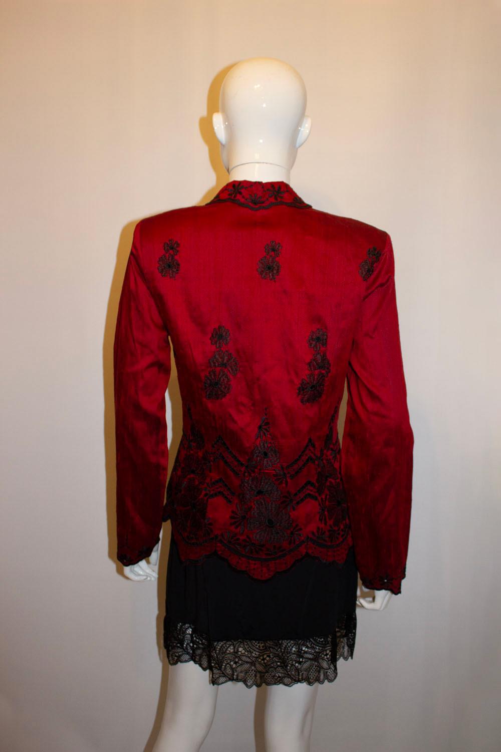 Vintage Monsoon Silk Jacket with wonderful embroidery