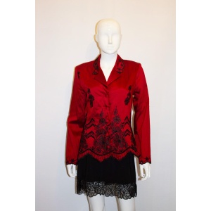 Vintage Monsoon Silk Jacket with wonderful embroidery