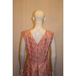 Vintage Pink and Gold Evening Gown