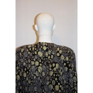 Vintage Valentino Miss V Multicolour Silk Blouse with Interesting Collar.
