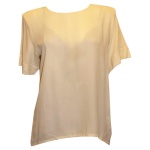 Vintage Yves Saint Laurent Ivory colour Crepe Top