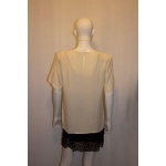 Vintage Yves Saint Laurent Ivory colour Crepe Top