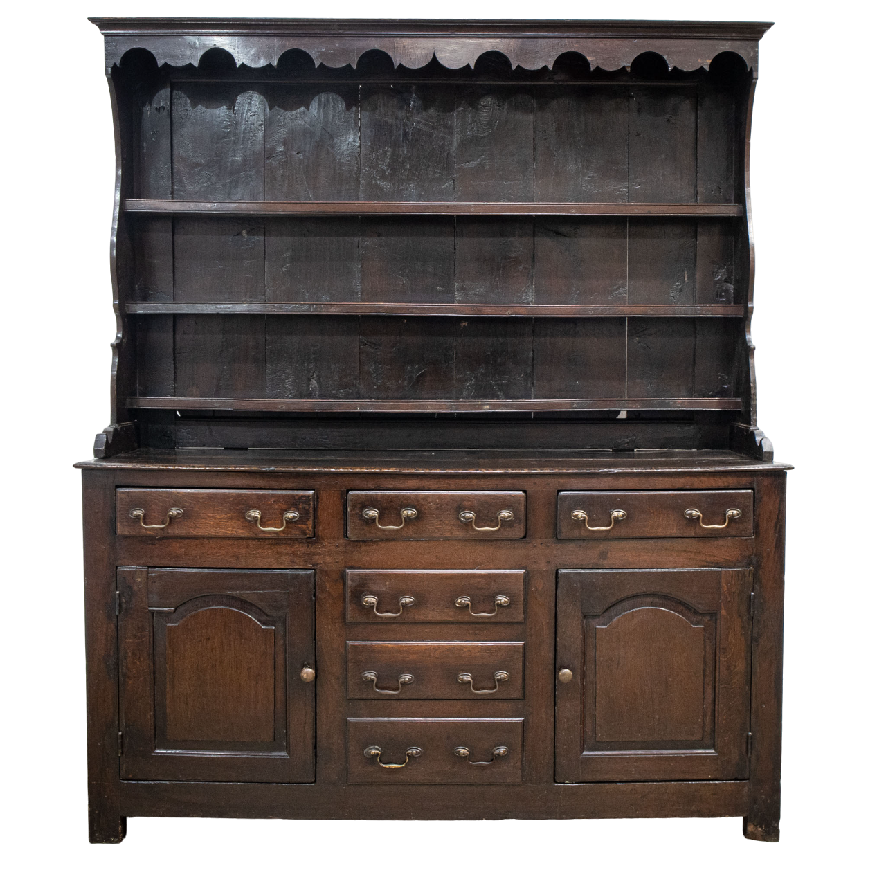 18th Century Oak Dresser with Plate Rack