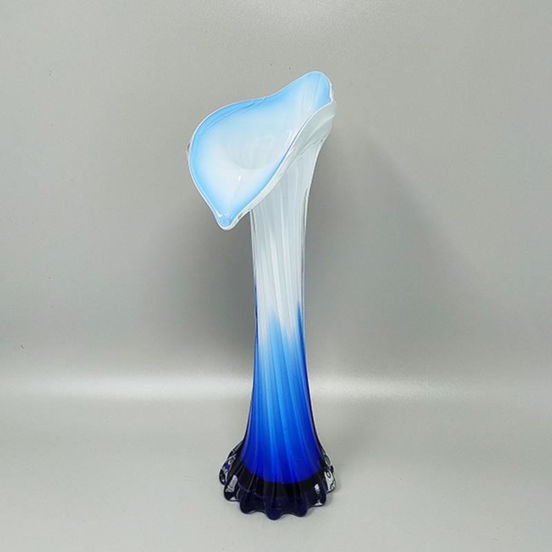 1960s Astonishing Jack in the Pulpit "Calla Lily" Vase in Murano Glass.