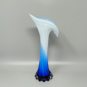 1960s Astonishing Jack in the Pulpit "Calla Lily" Vase in Murano Glass.