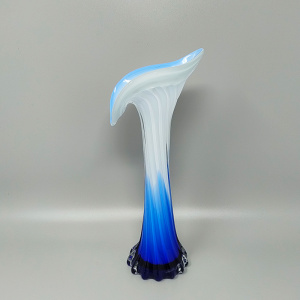 1960s Astonishing Jack in the Pulpit "Calla Lily" Vase in Murano Glass.