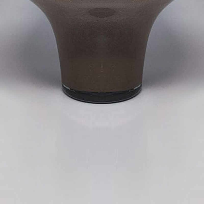 1970s Gorgeous Beige Vase in Murano Glass by Dogi. Made in Italy