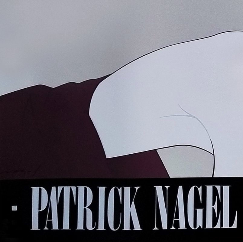 1980s Original Gorgeous Patrick Nagel "Silver Foiled Sunglasses" Art Poster