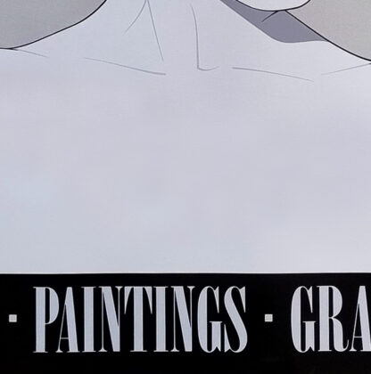 1980s Original Gorgeous Patrick Nagel "Silver Foiled Sunglasses" Art Poster - Image 5