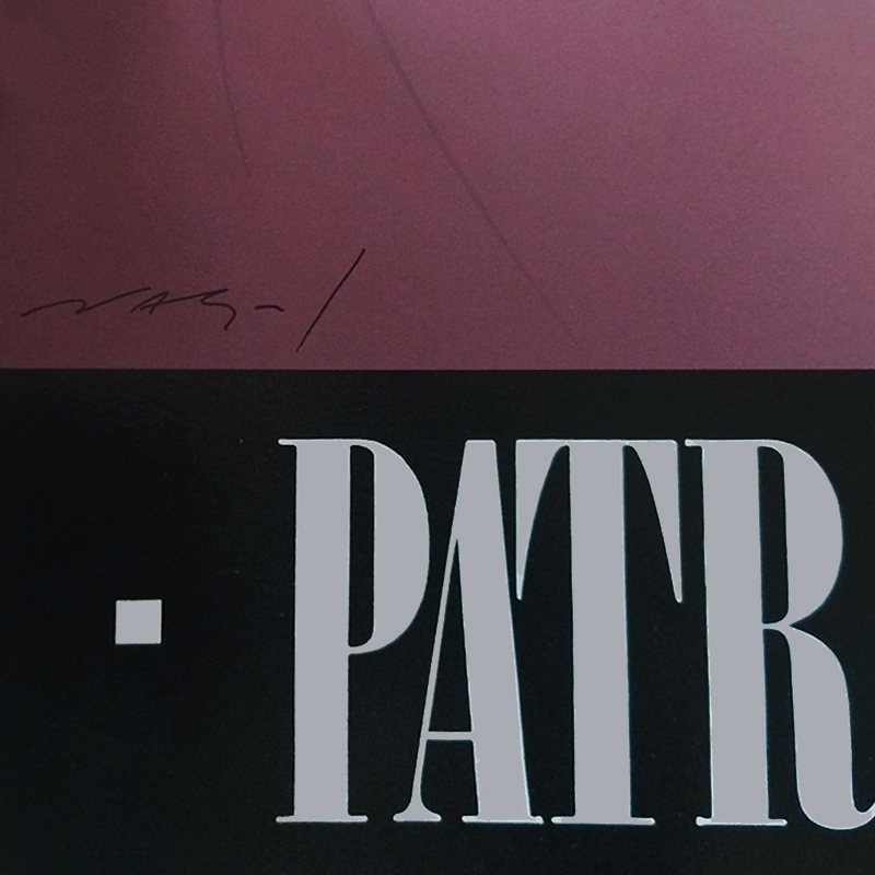 1980s Original Gorgeous Patrick Nagel "Silver Foiled Sunglasses" Art Poster