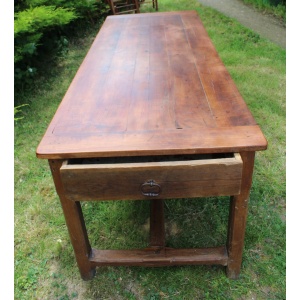Antique French Cherrywood Farmhouse Provincial Table