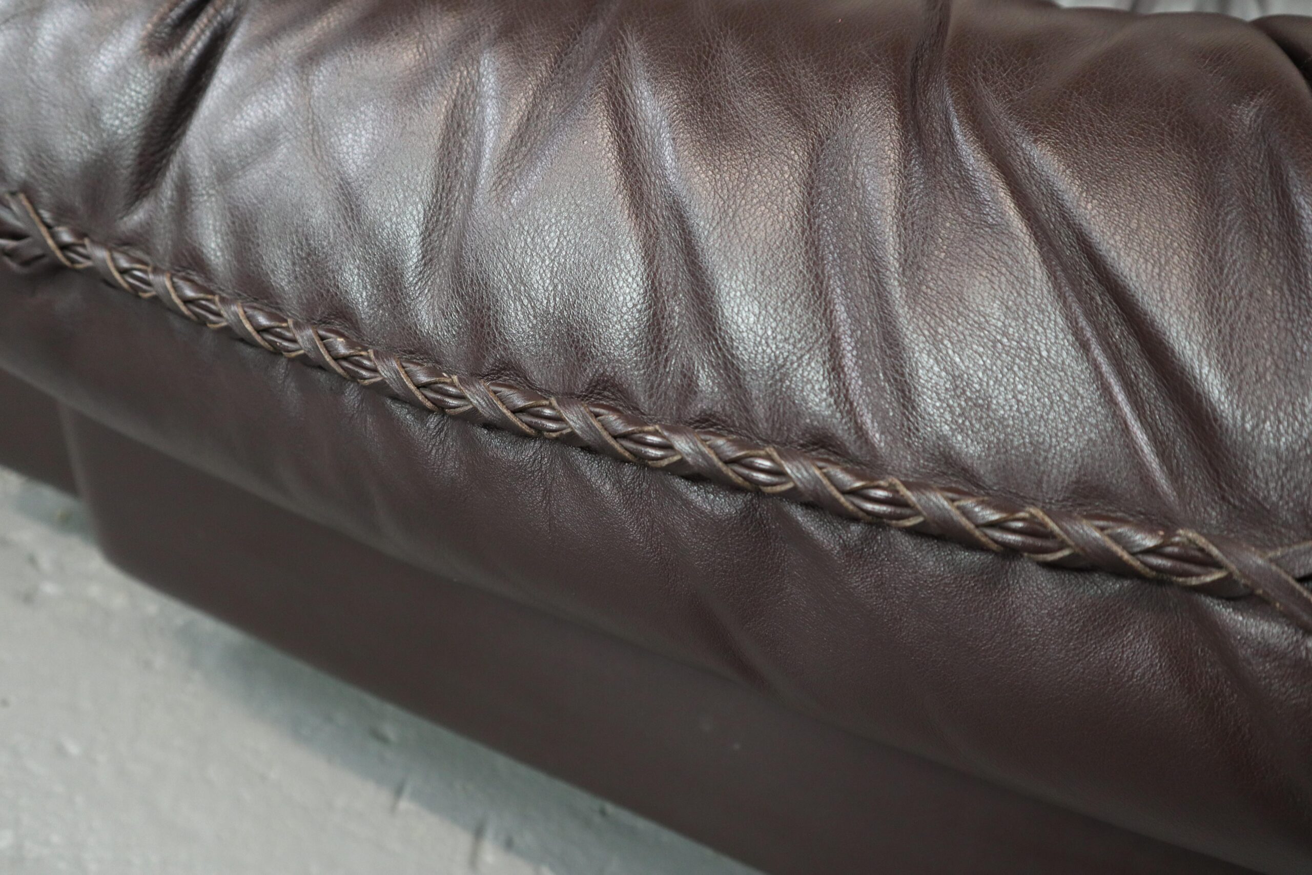 Pair of De Sede DS-101 leather lounge chairs