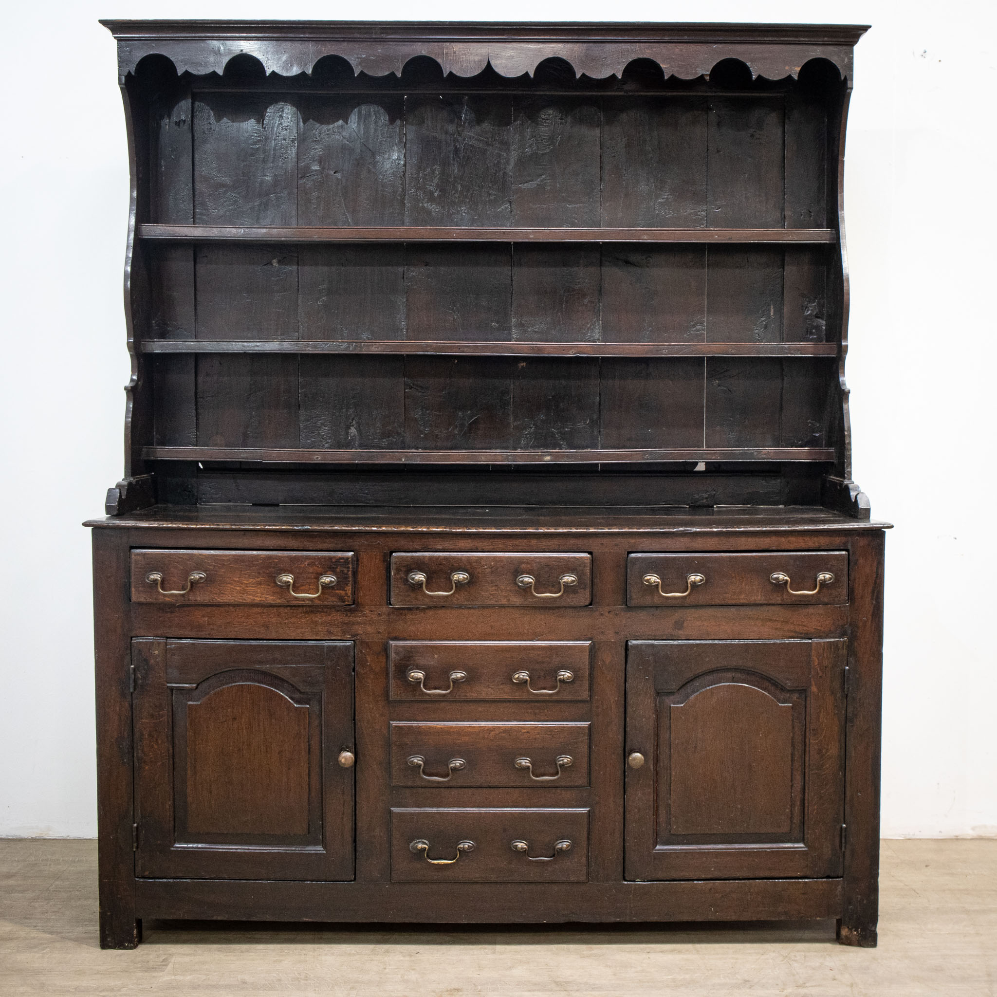 18th Century Oak Dresser with Plate Rack