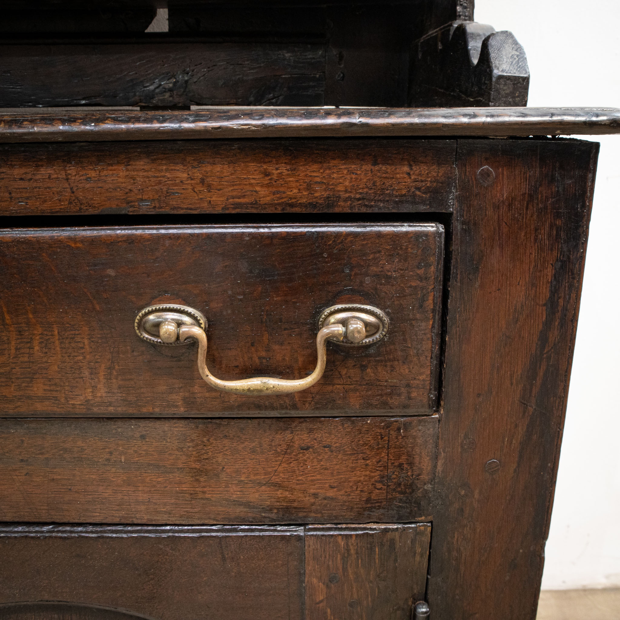 18th Century Oak Dresser with Plate Rack