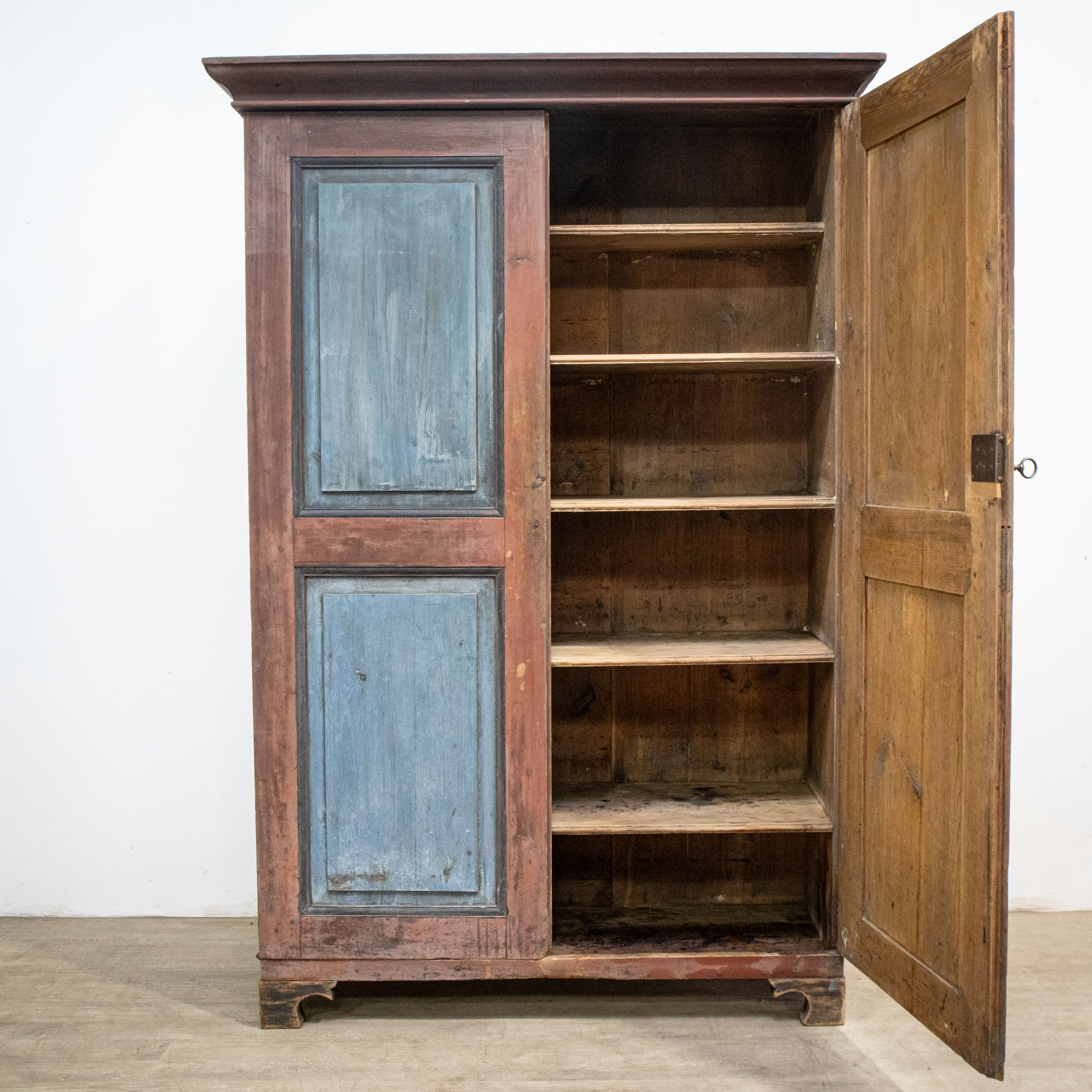 Tall Painted Two Door Cupboard