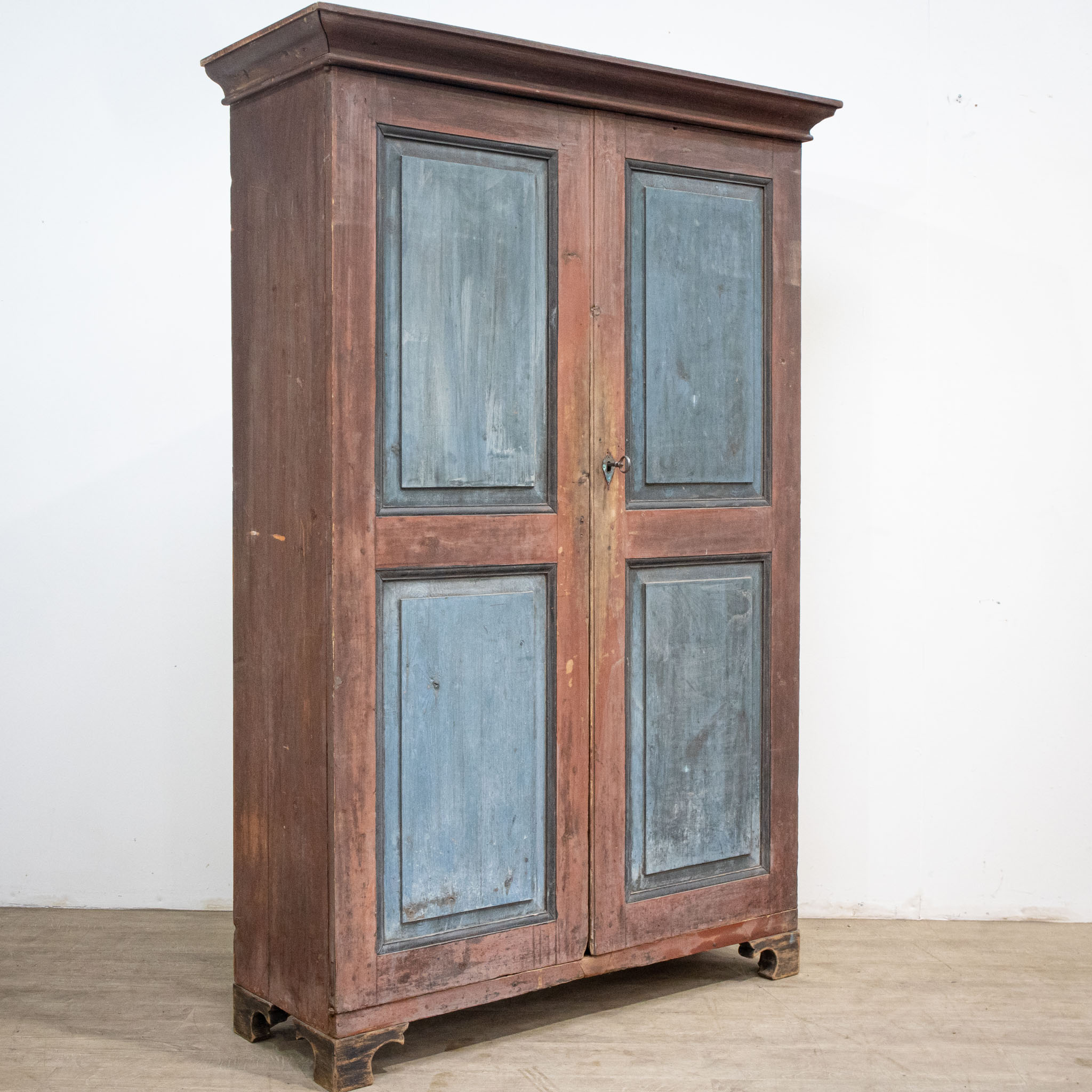 Tall Painted Two Door Cupboard