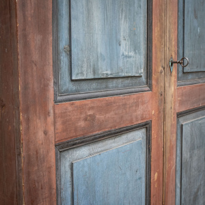 Tall Painted Two Door Cupboard