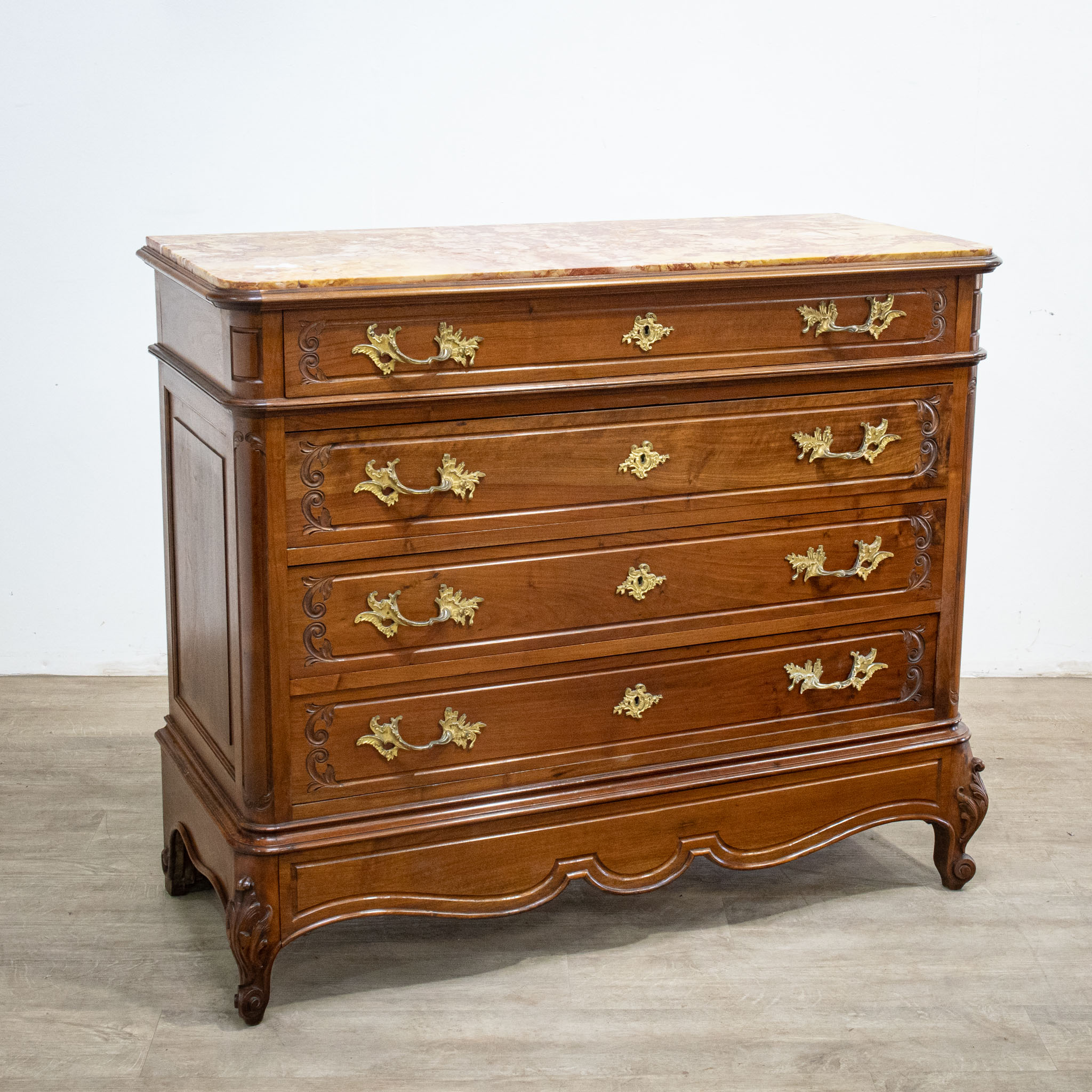 Louis XV Style Walnut Chest of Drawers