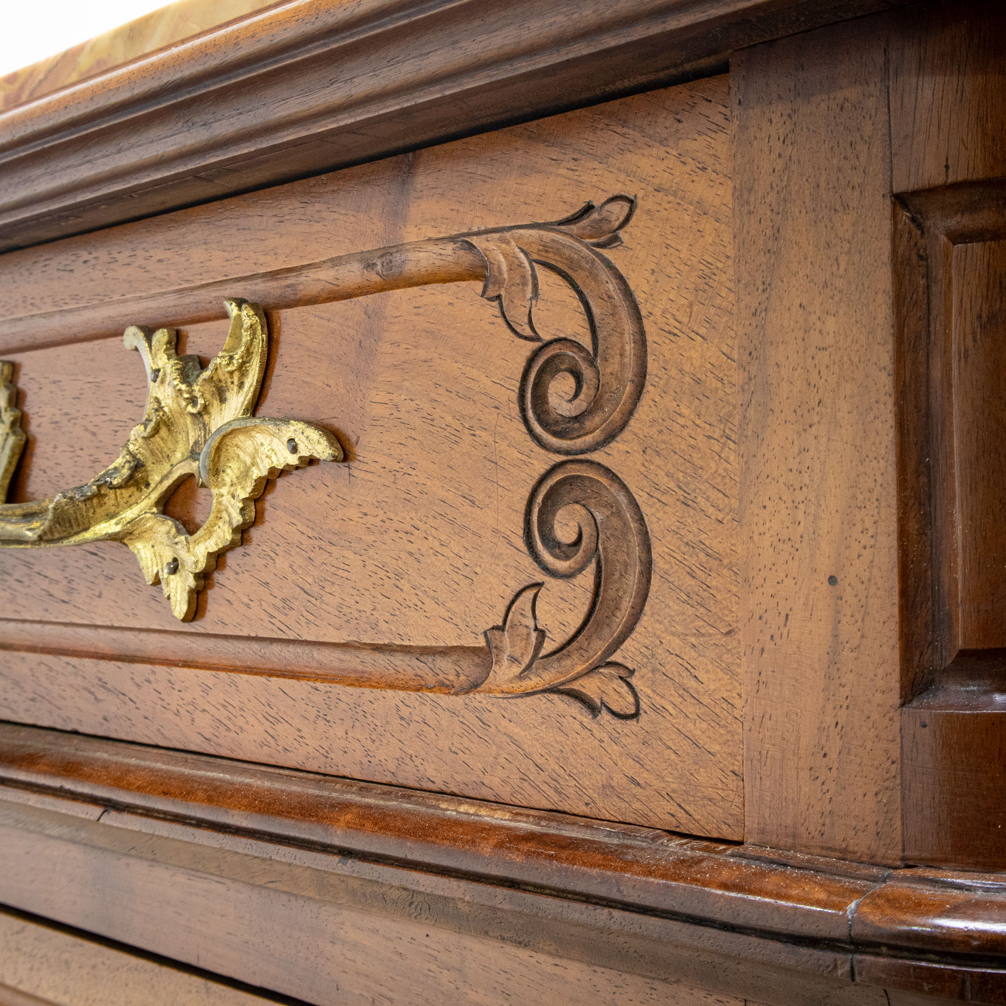 Louis XV Style Walnut Chest of Drawers