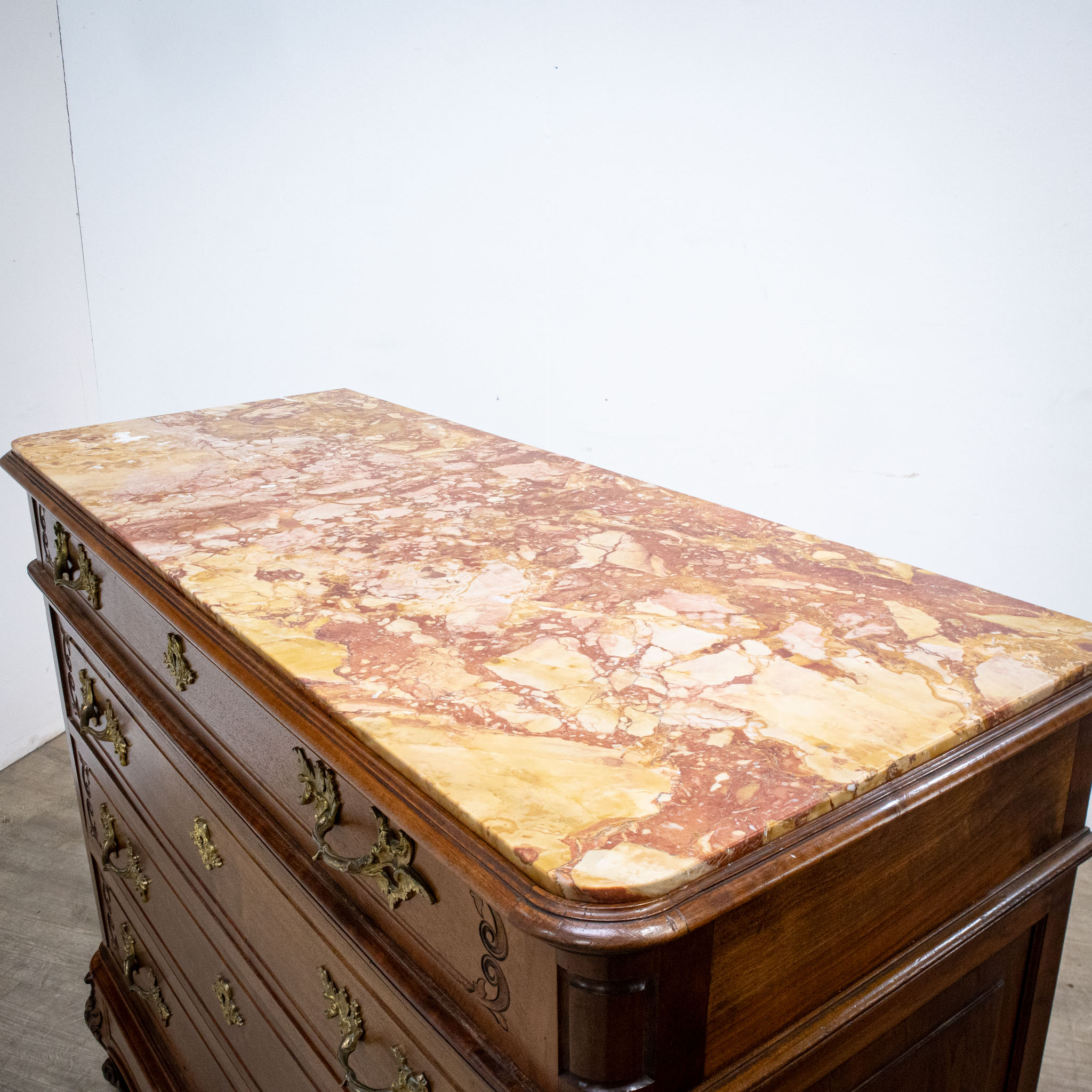 Louis XV Style Walnut Chest of Drawers