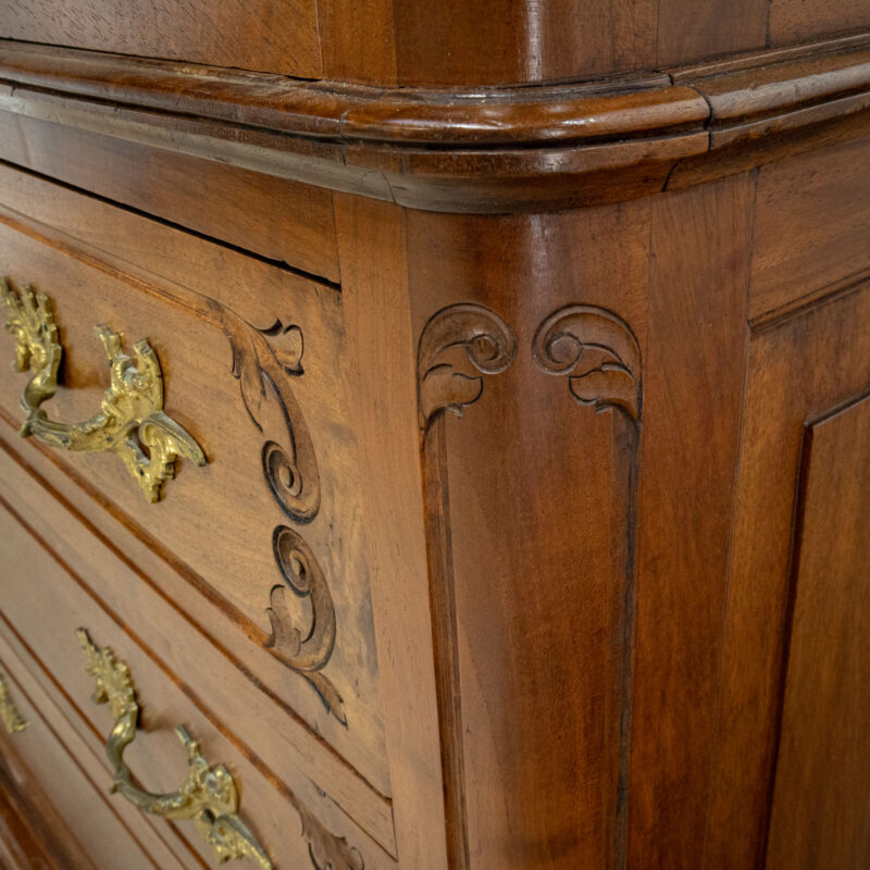 Louis XV Style Walnut Chest of Drawers