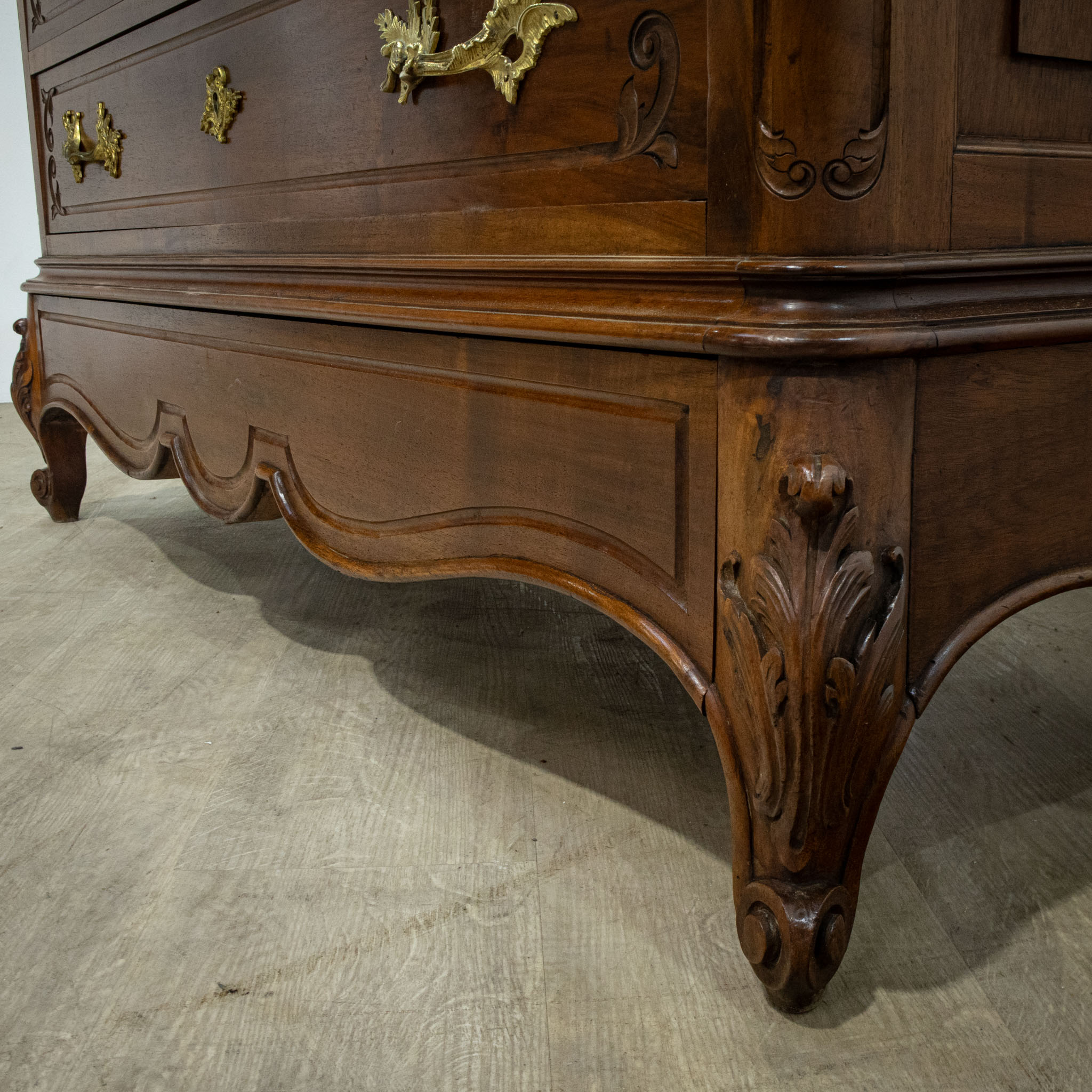 Louis XV Style Walnut Chest of Drawers