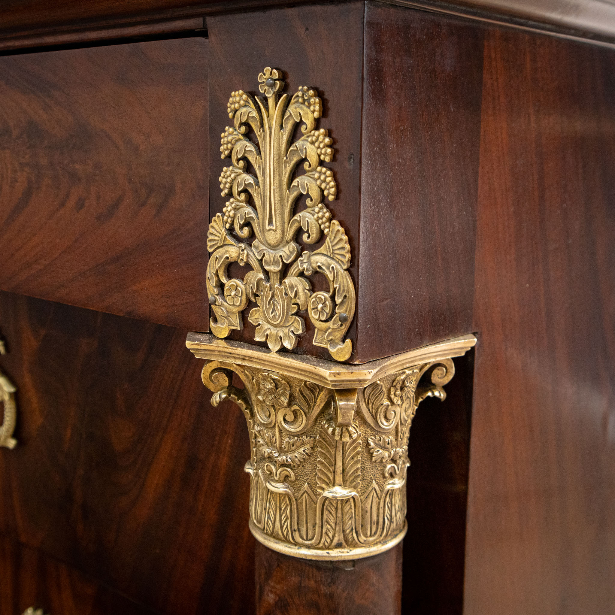 Mahogany Empire French Commode