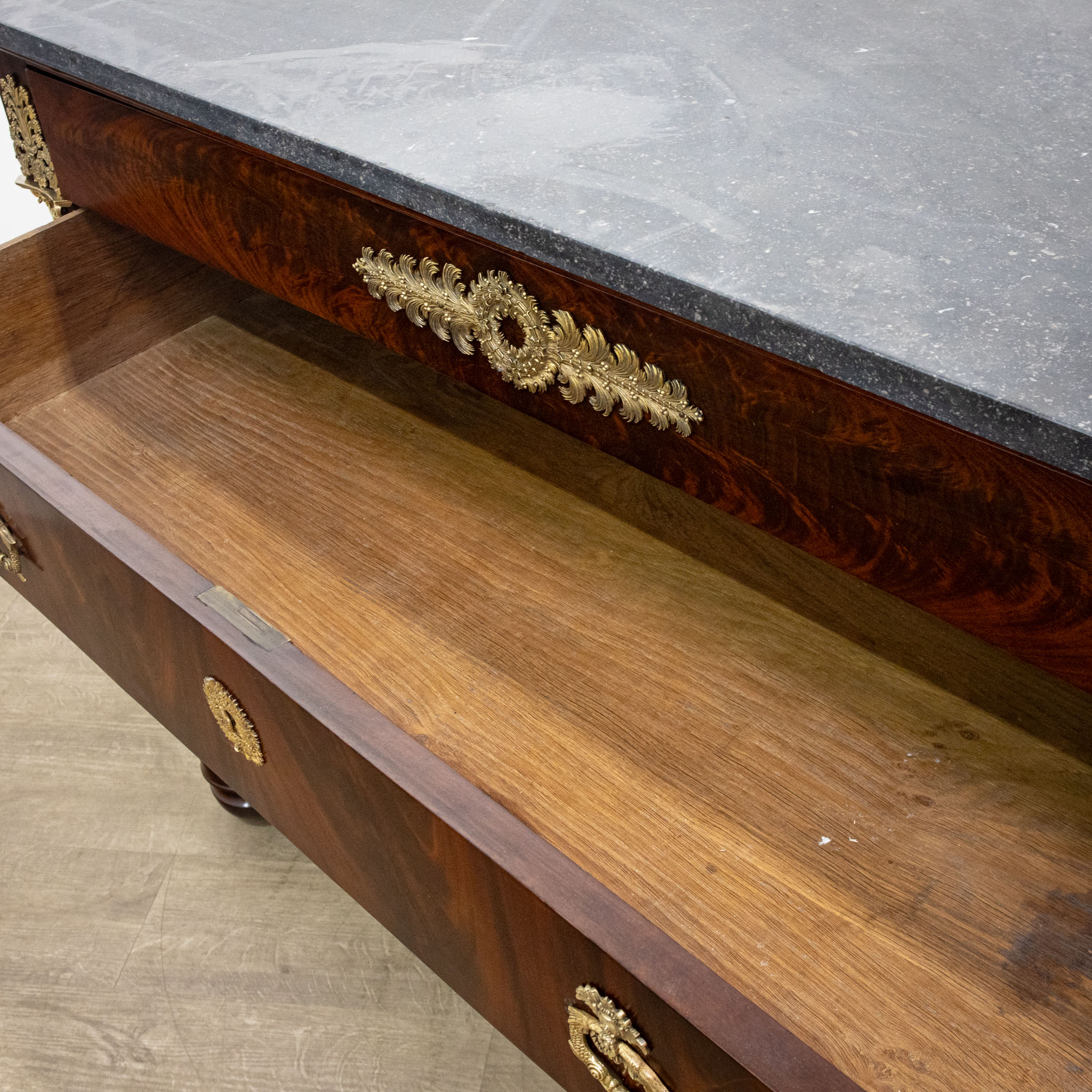 Mahogany Empire French Commode