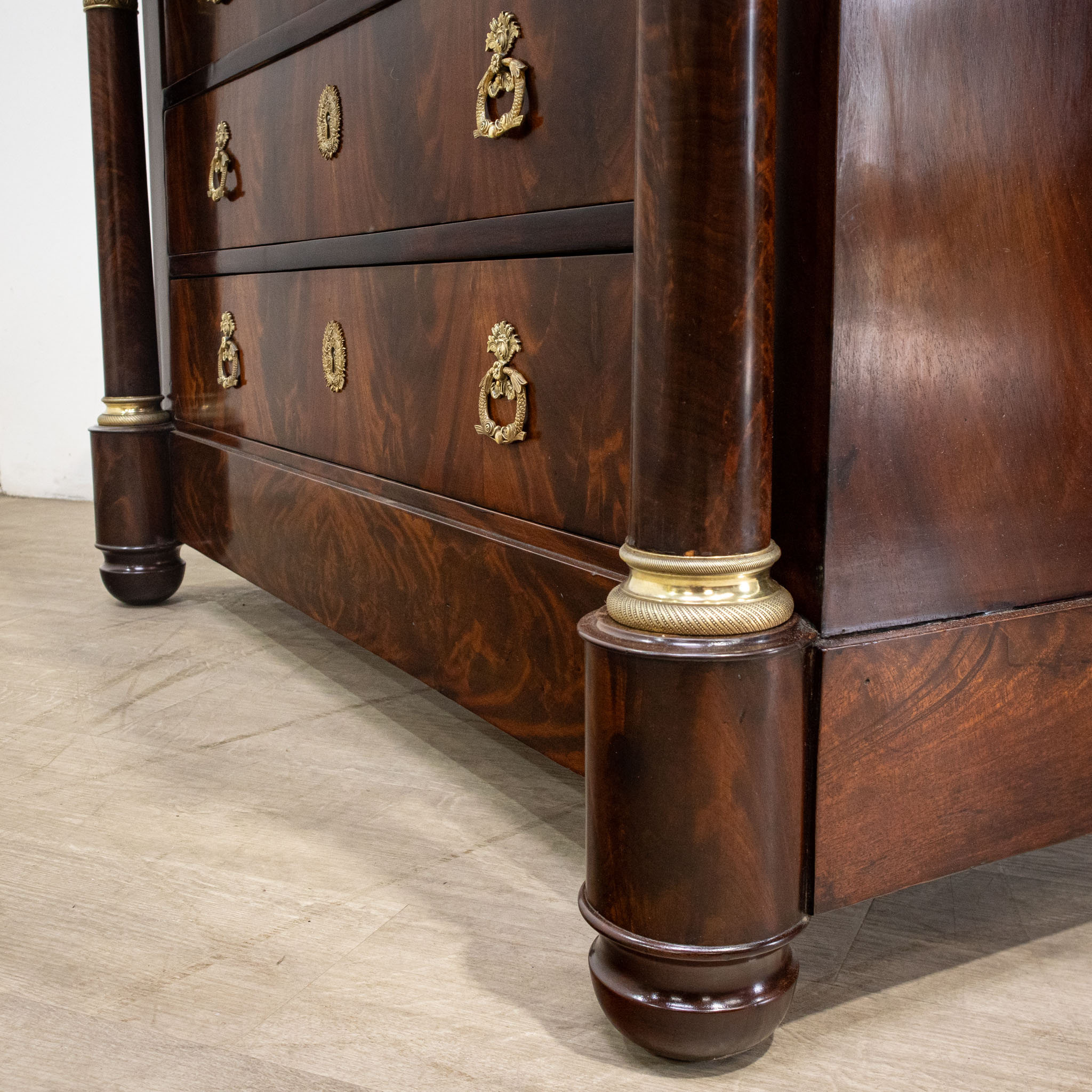 Mahogany Empire French Commode