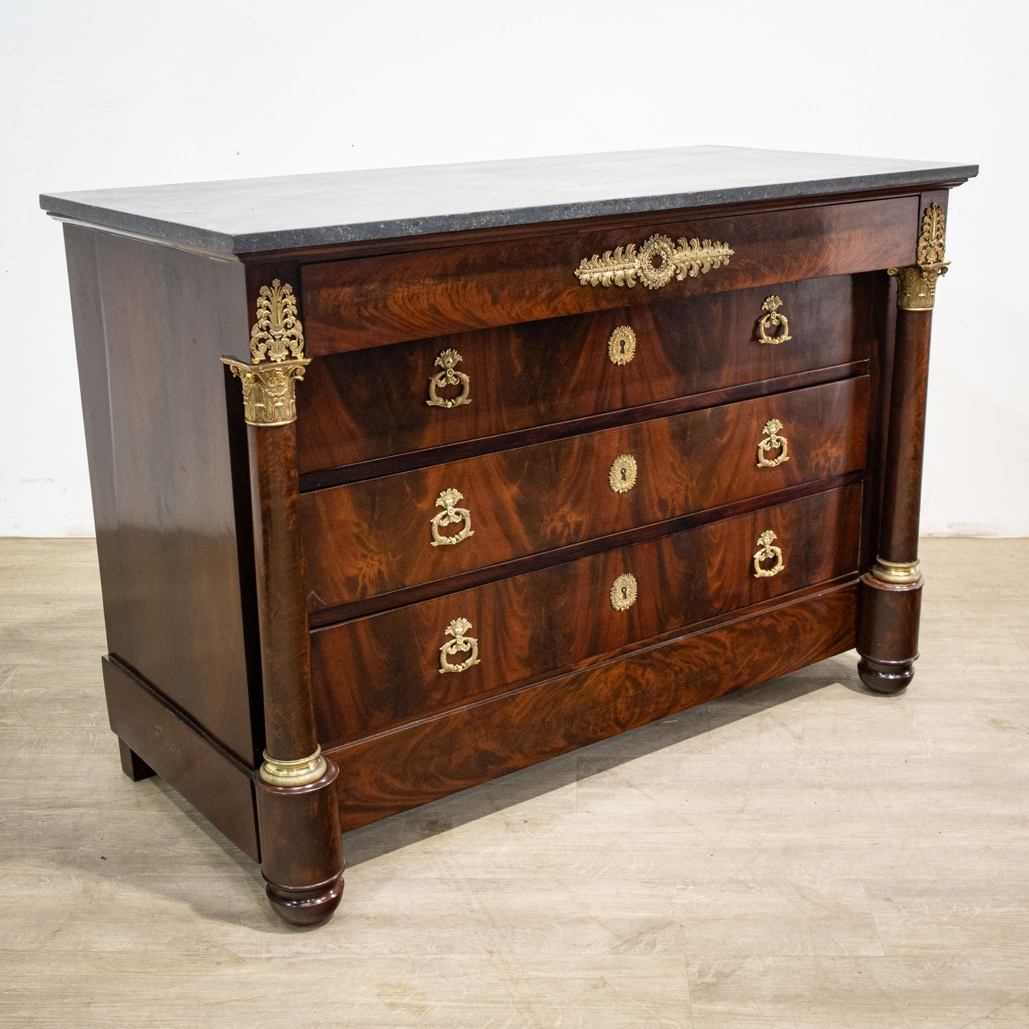 Mahogany Empire French Commode