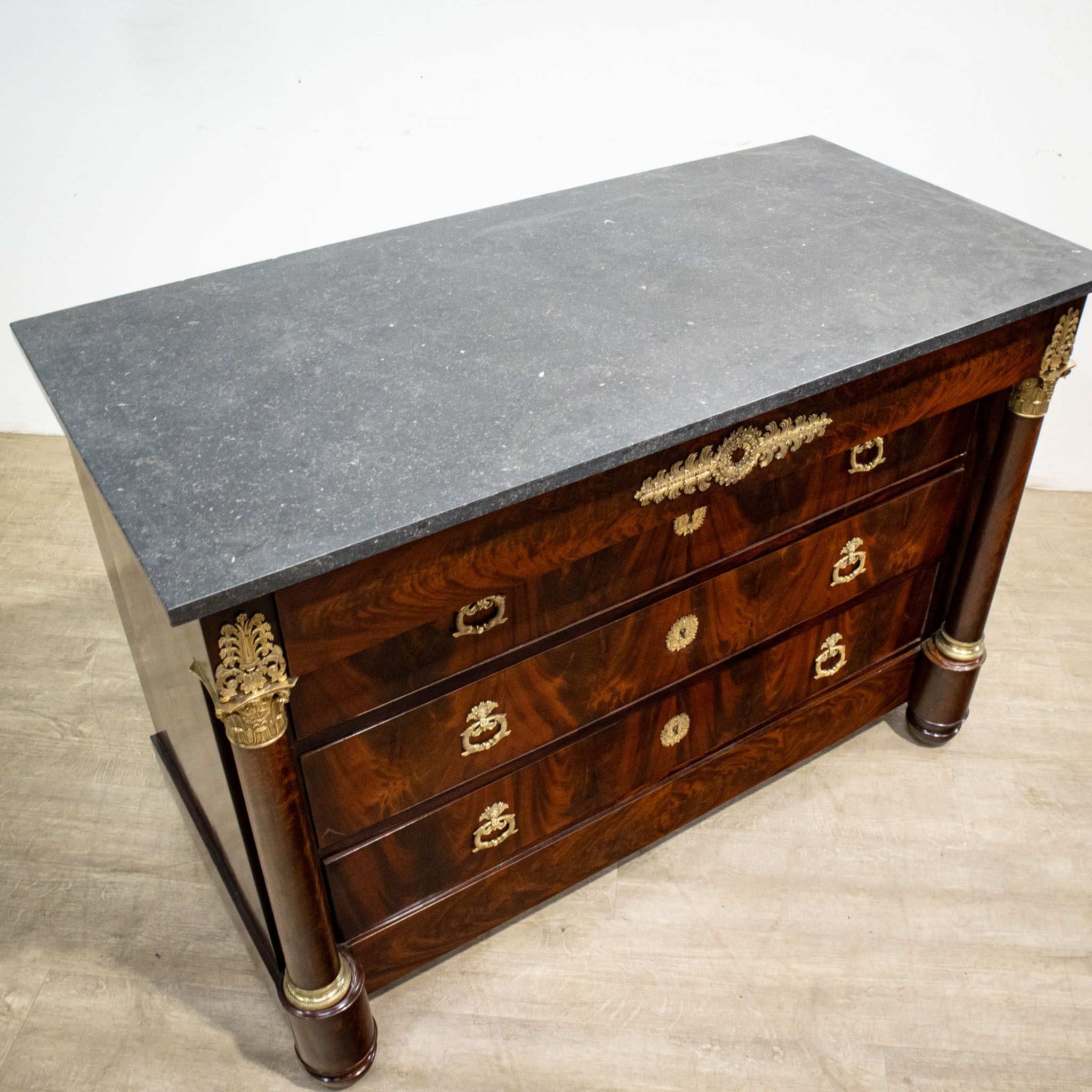 Mahogany Empire French Commode