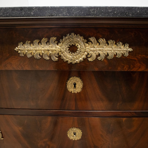 Mahogany Empire French Commode