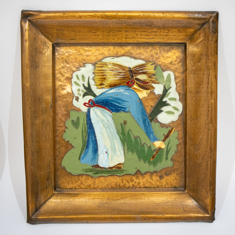 Pair of Copper Pictures by Albert Gilles - Image 7