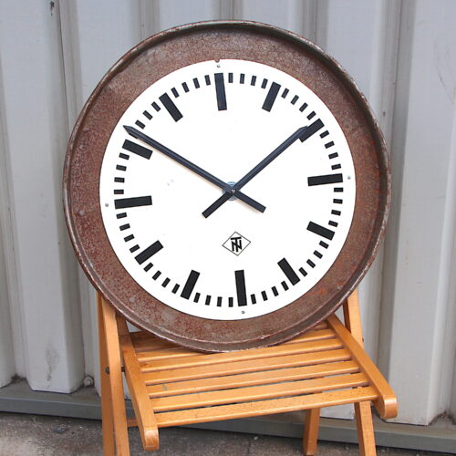 Large Vintage Industrial Mounted Clock Dial, 1970s