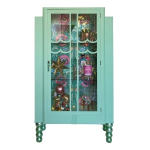 Alice | Pistachio Green Display Cabinet