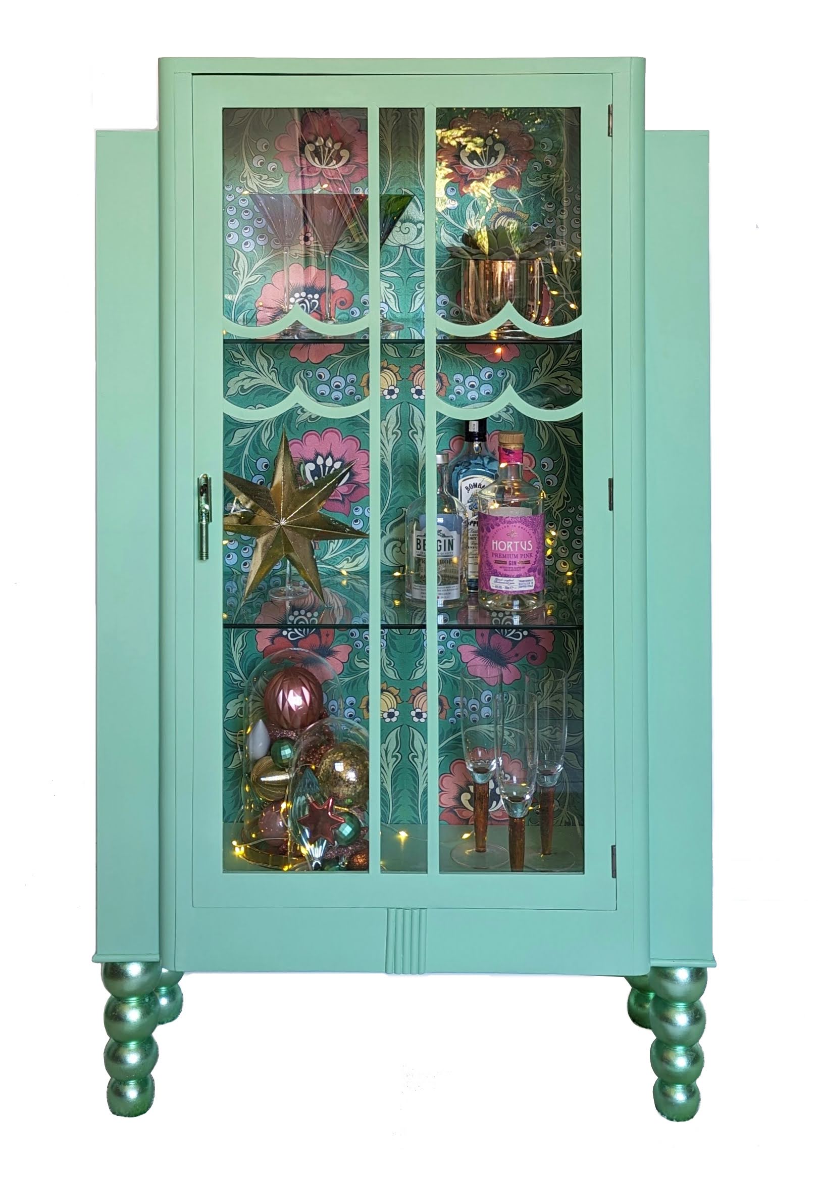 Alice | Pistachio Green Display Cabinet