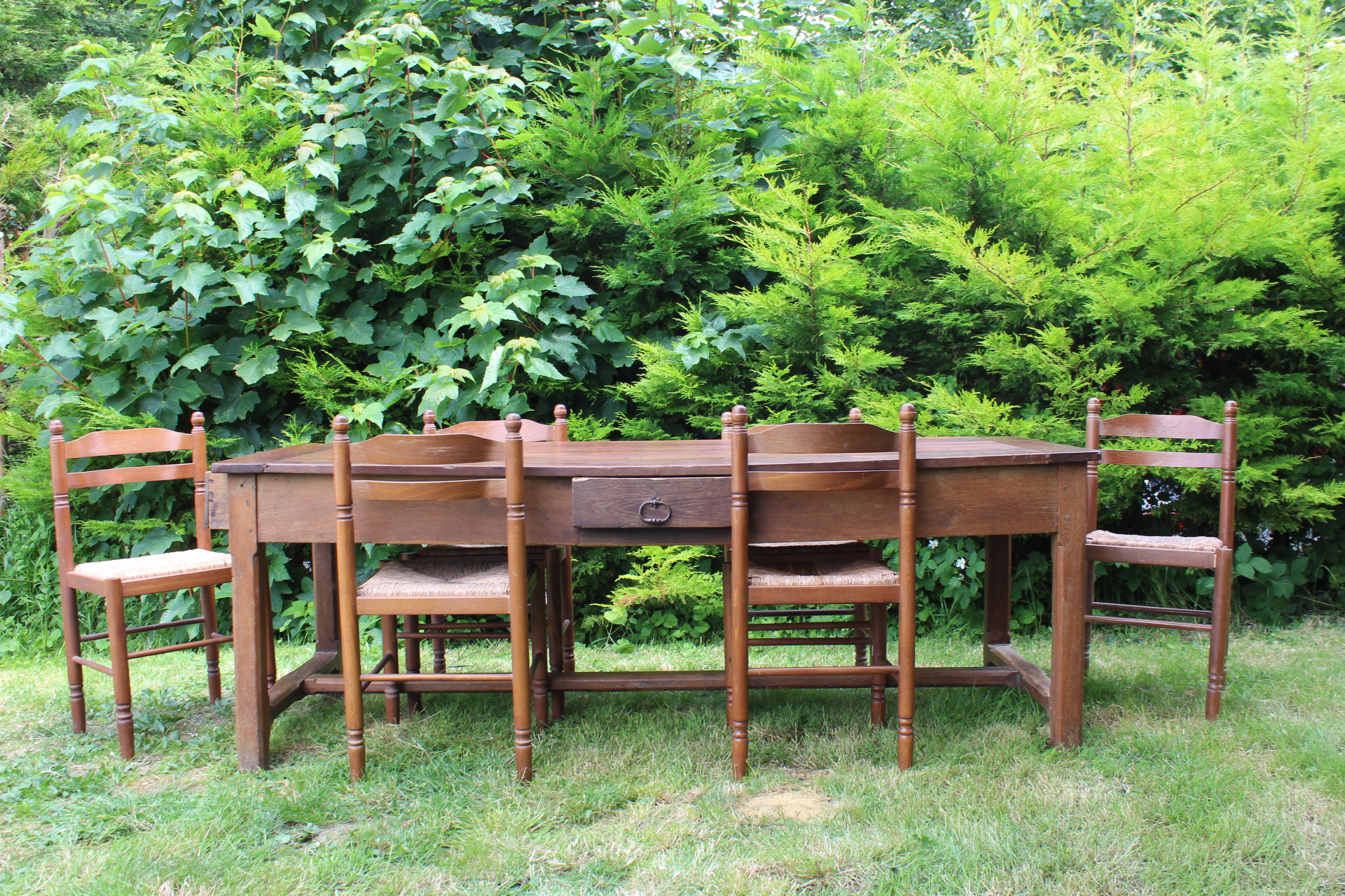 Antique French Cherrywood Farmhouse Provincial Table
