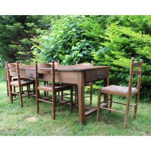 Antique French Cherrywood Farmhouse Provincial Table