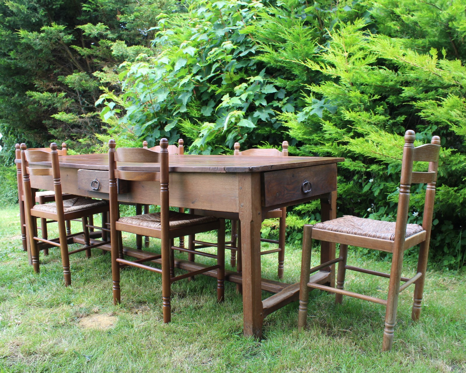 Antique French Cherrywood Farmhouse Provincial Table