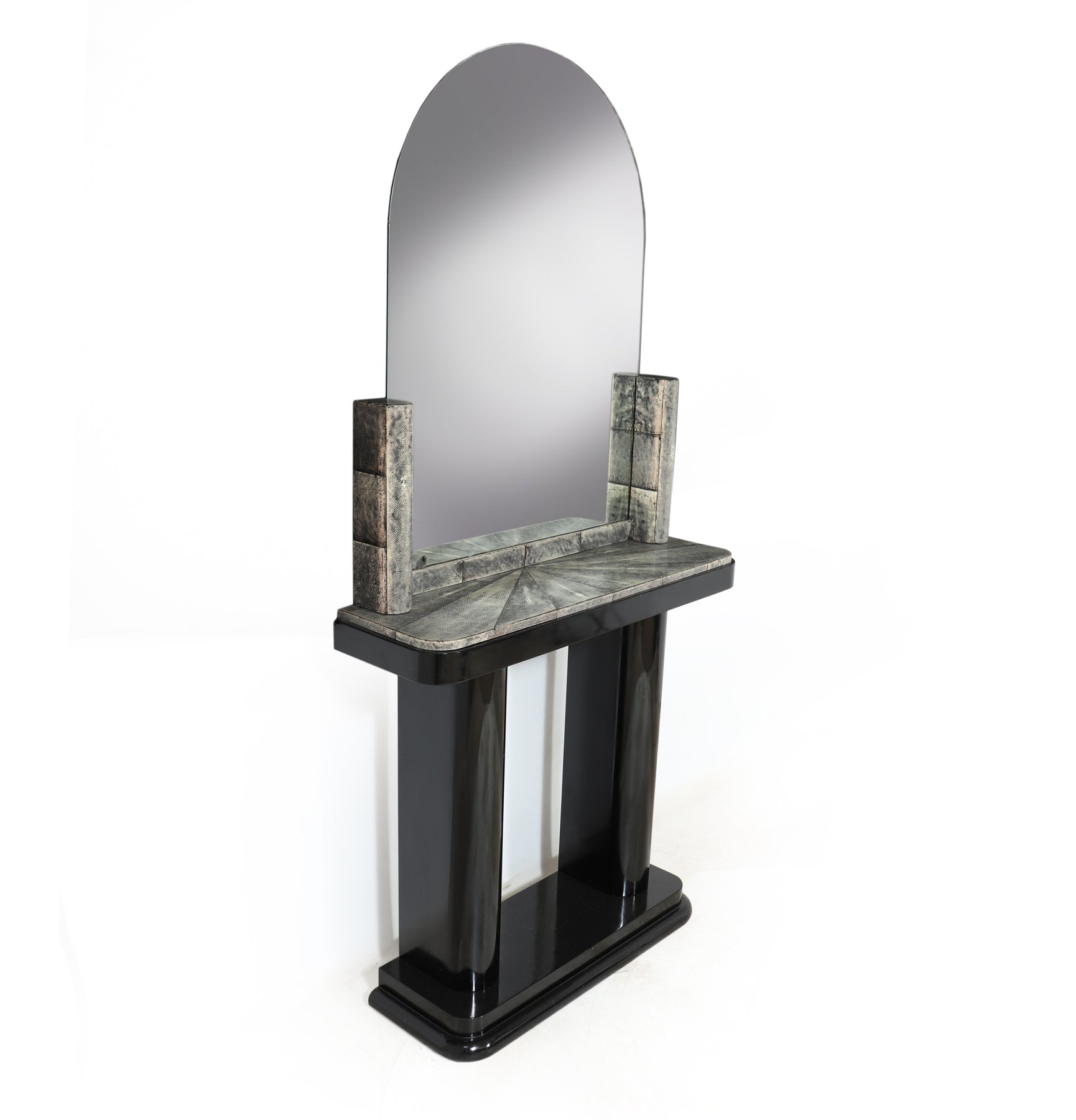 Art Deco Console & Mirror With Shagreen