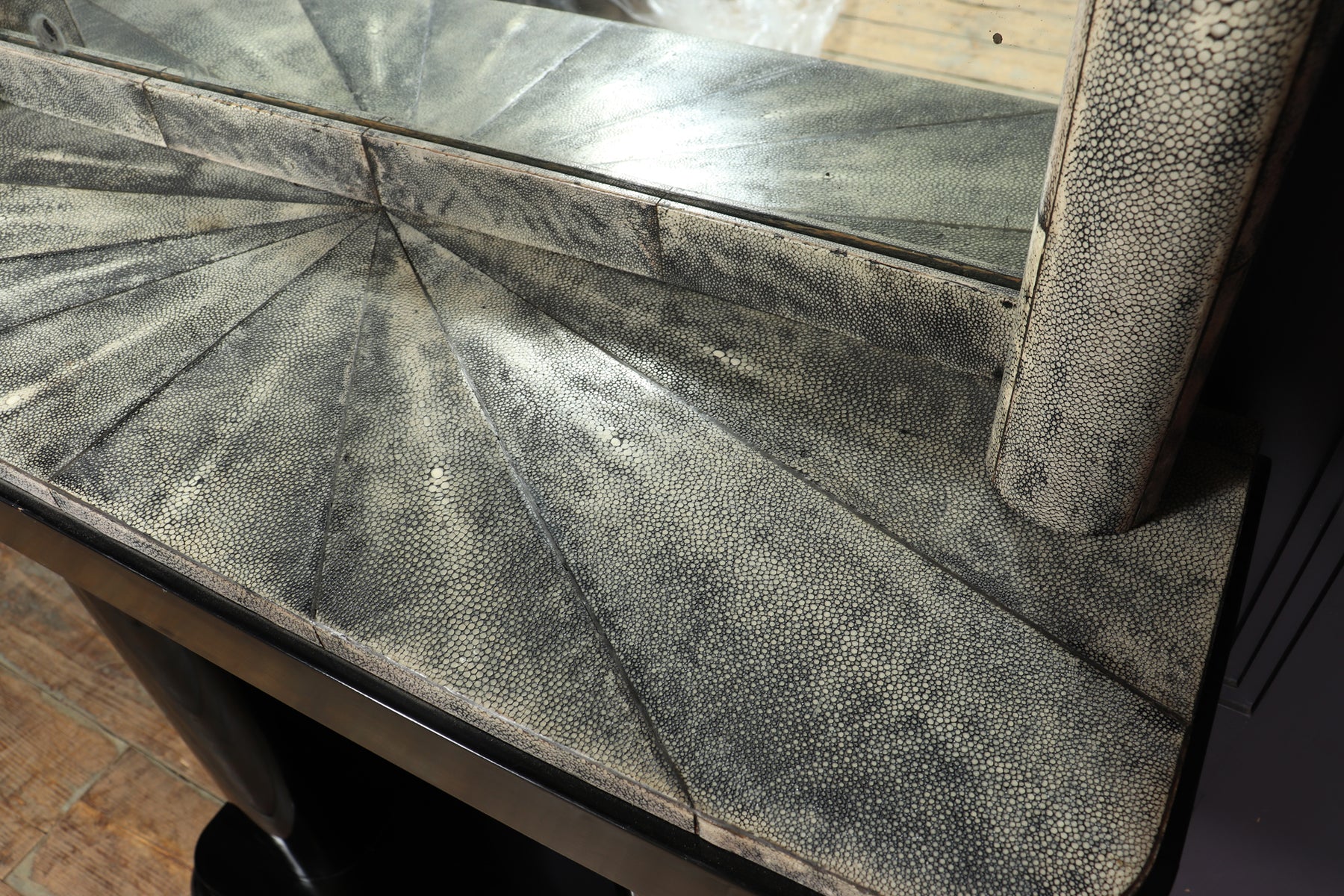 Art Deco Console & Mirror With Shagreen