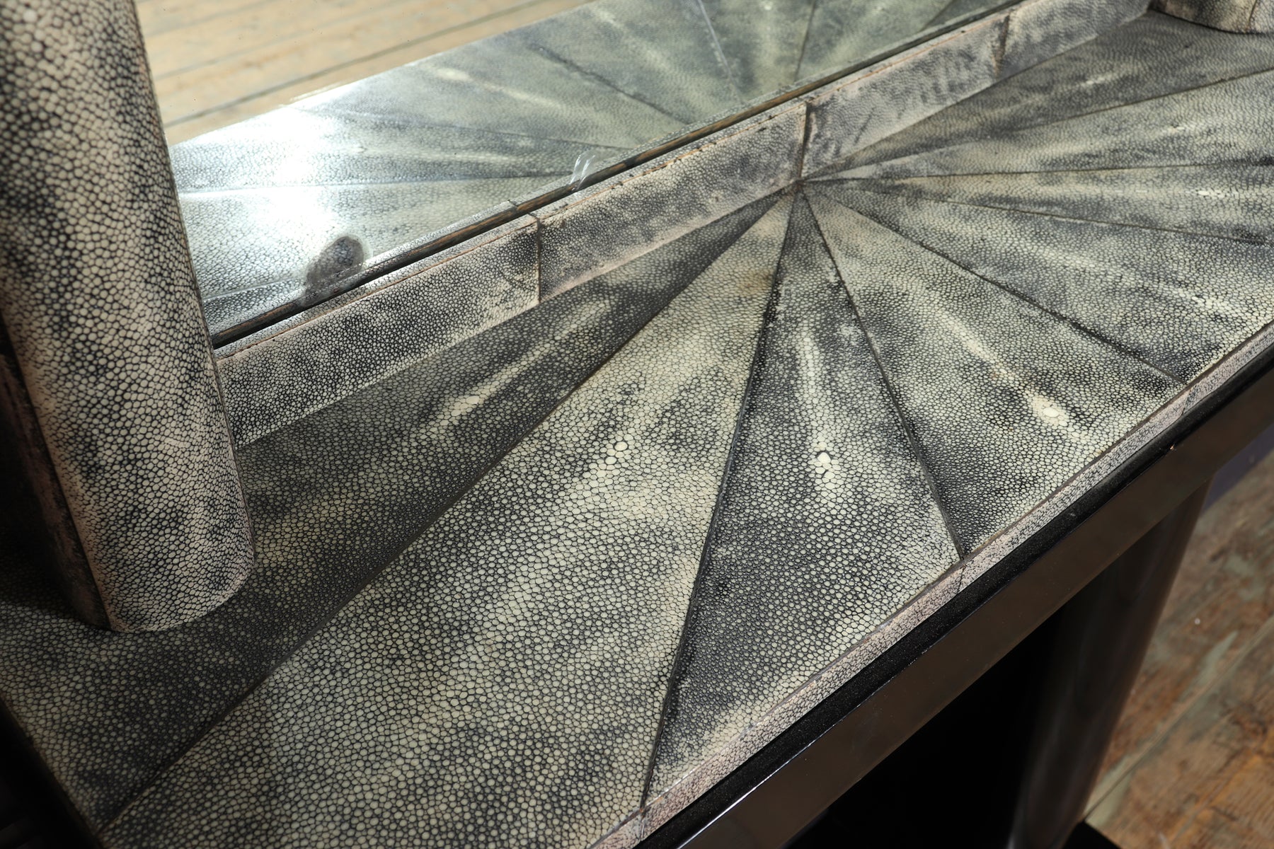 Art Deco Console & Mirror With Shagreen