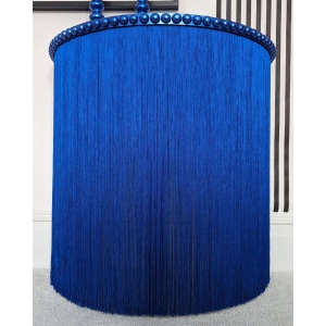 Delphine | Royal Blue Fringed Console Table