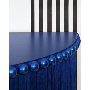 Delphine | Royal Blue Fringed Console Table