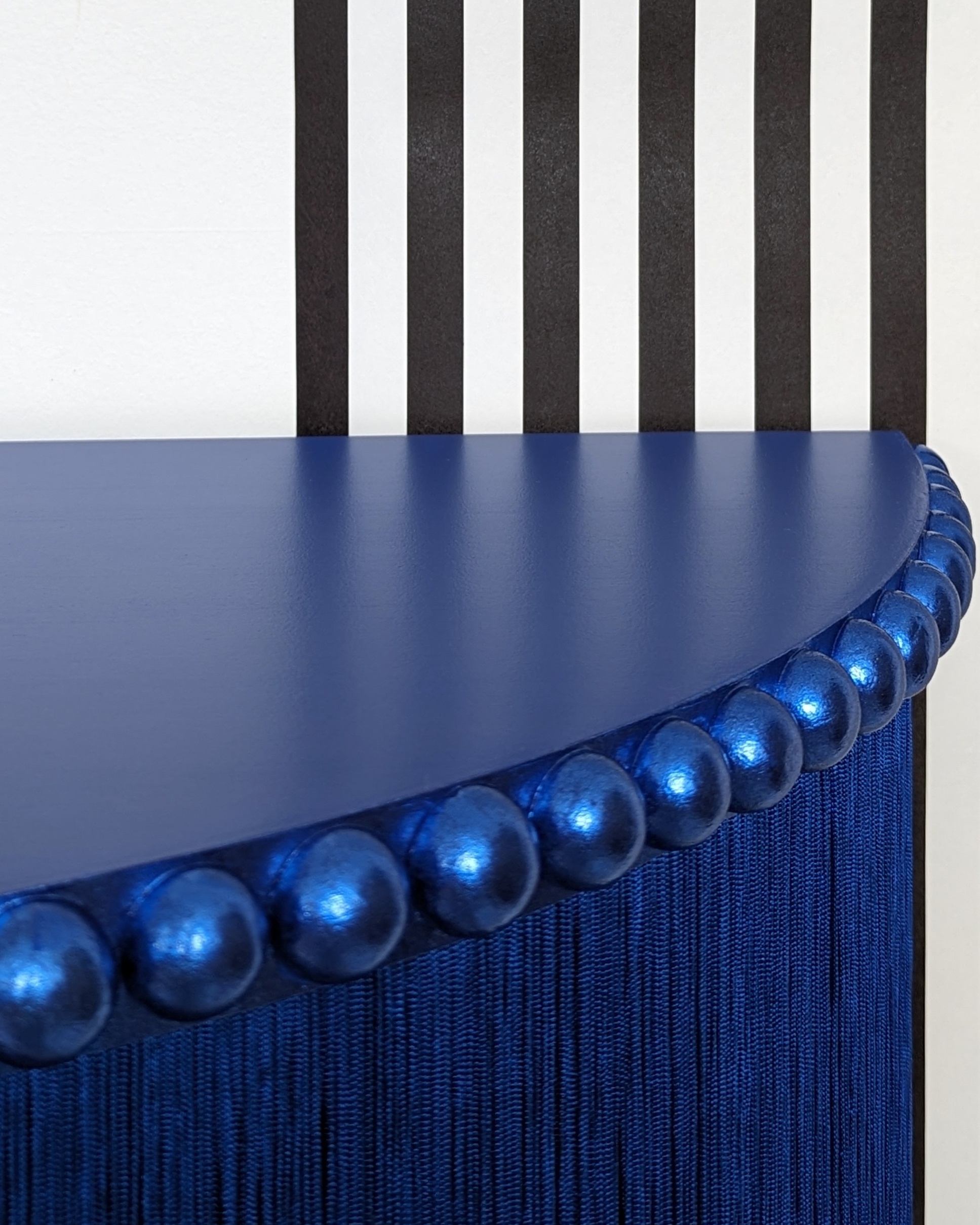 Delphine | Royal Blue Fringed Console Table