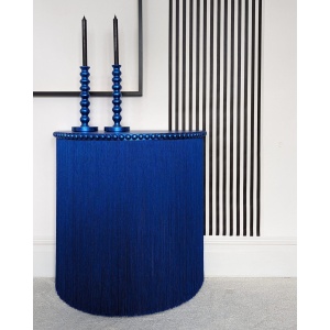 Delphine | Royal Blue Fringed Console Table