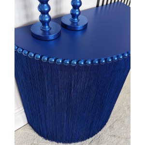 Delphine | Royal Blue Fringed Console Table