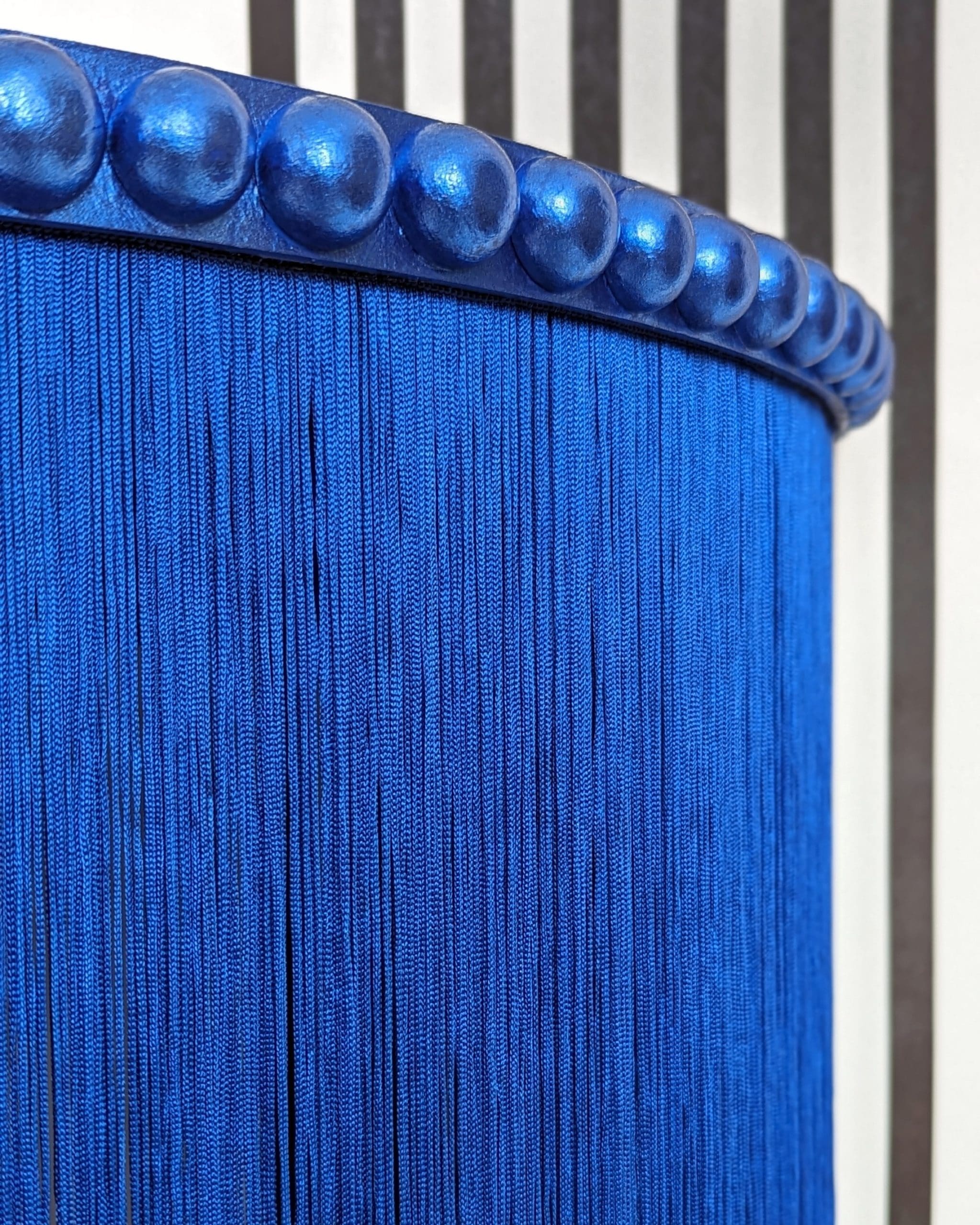 Delphine | Royal Blue Fringed Console Table